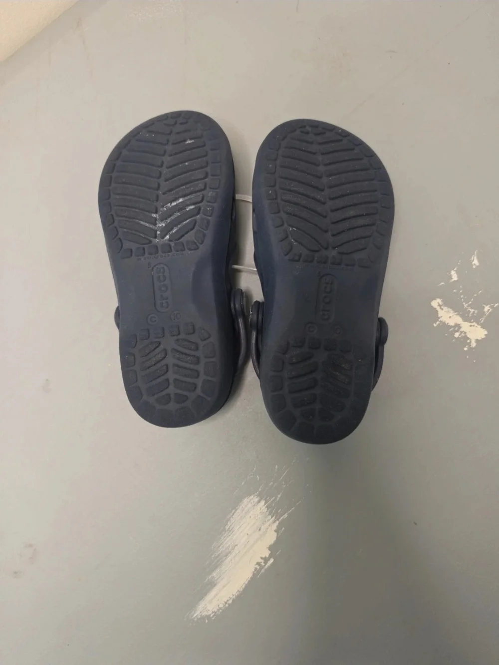 CROCS Kids Navy Blue Classic Clog Sandals